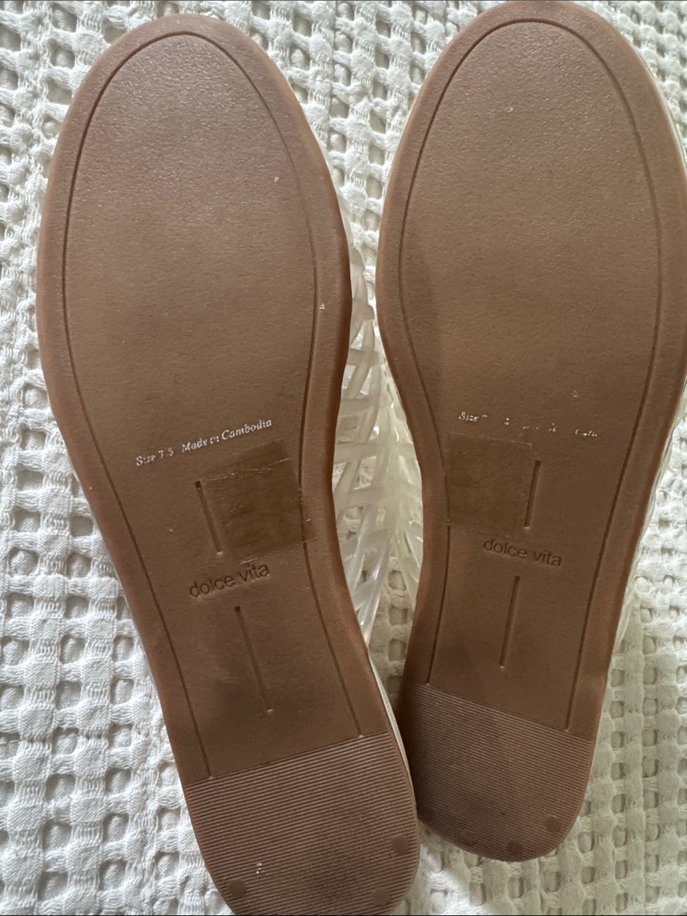 Woven Slide Mules in Clear Jelly - Women's Casual Slip-Ons - Picture 5 of 5
